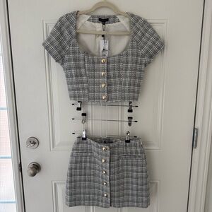 Dynamite tweed set -top and skirt